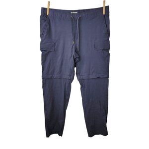 Lake & Trail Womens Outdoor Cargo Pants XL Convertable Drawstring Hiking Shorts